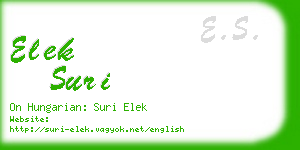 elek suri business card